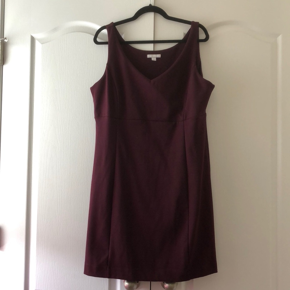 Burgundy dress